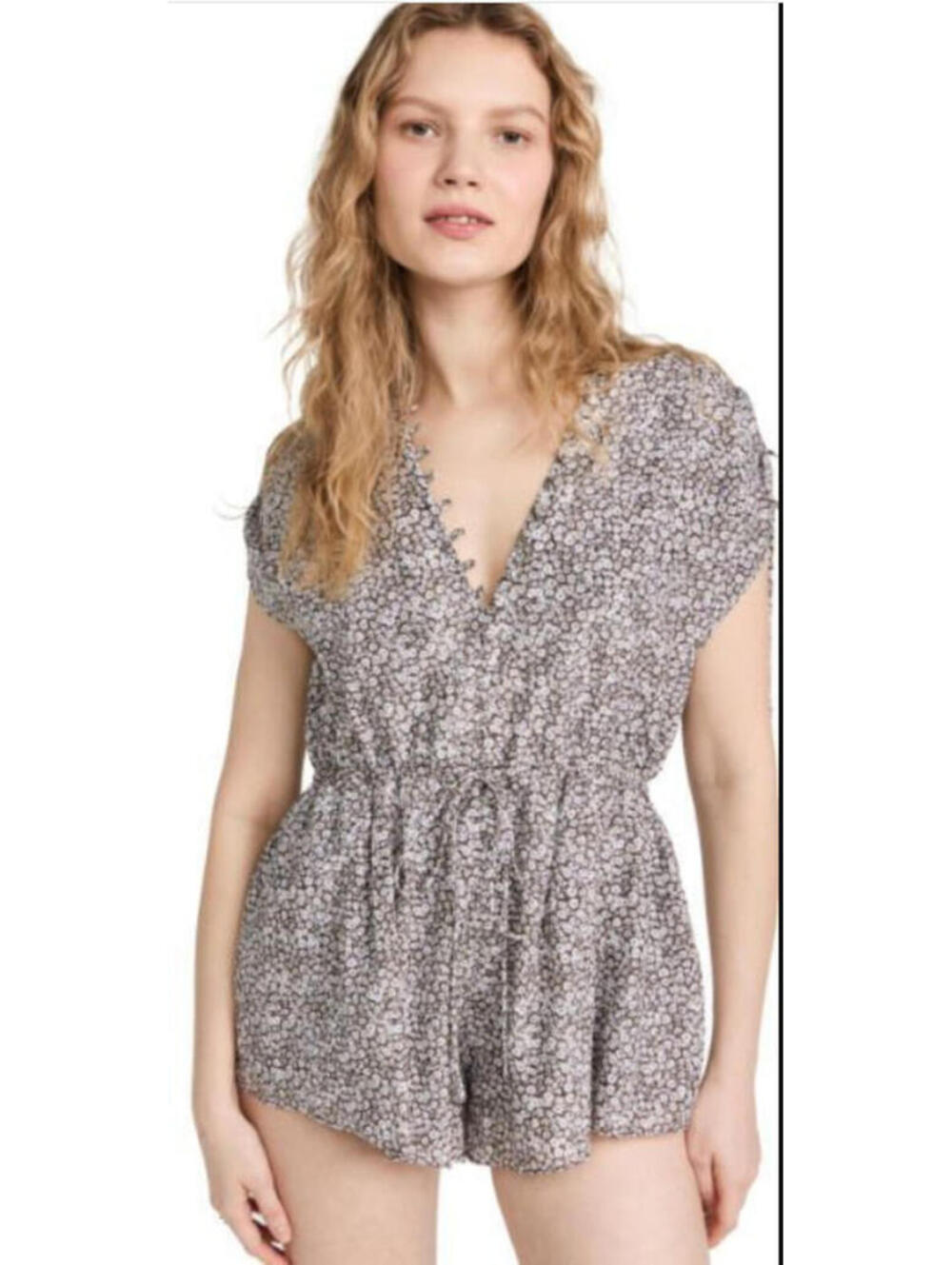 Joslin Mary Lin Silk Cotton Romper in Daisy, SZ US 2, $380 Retail, NWT, #2475